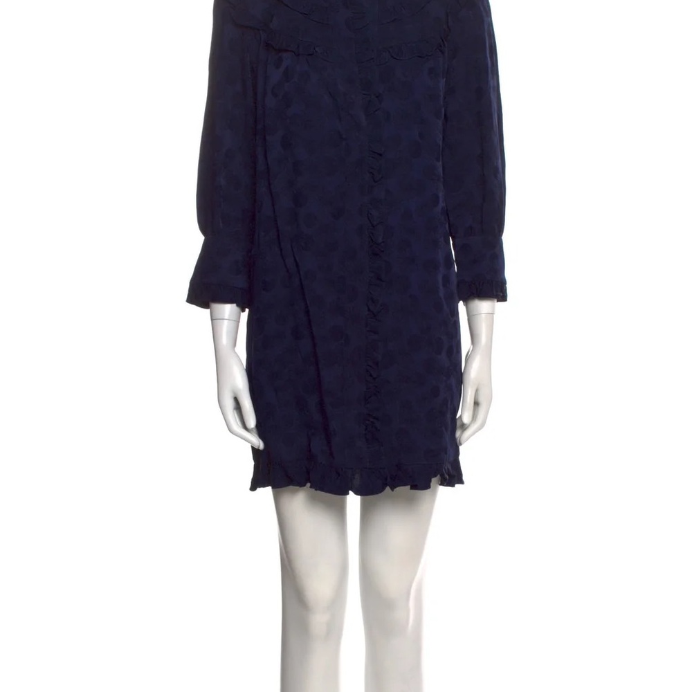 Mock neck mini dress